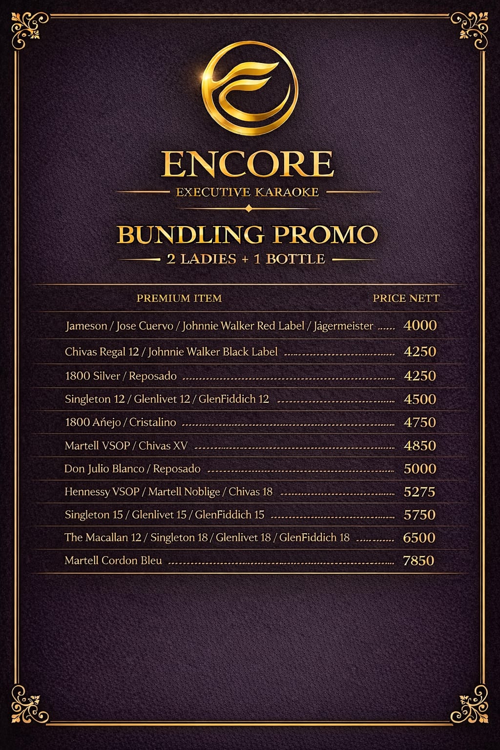 Bundling Promo - Encore Executive Karaoke Bundling Promo - Encore Executive Karaoke